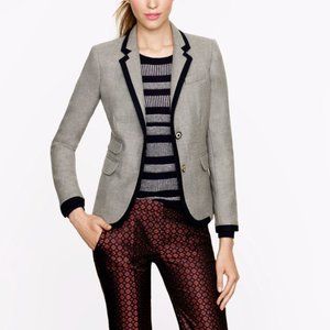 J.Crew Schoolboy Blazer in Tipped Wool Size 4